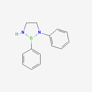 molecular formula C14H15BN2 B14370965 1,2-Diphenyl-1,3,2-diazaborolidine CAS No. 90184-81-9