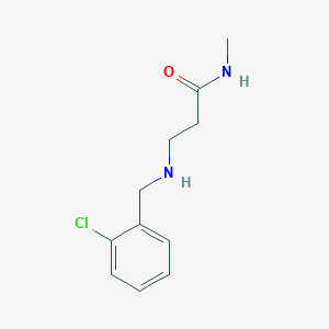 molecular formula C11H15ClN2O B1437098 3-[(2-氯苄基)氨基]-N-甲基丙酰胺 CAS No. 1040693-35-3