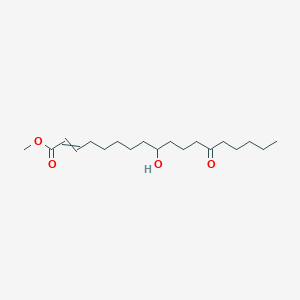 molecular formula C19H34O4 B14370997 Methyl 9-hydroxy-13-oxooctadec-2-enoate CAS No. 90752-98-0