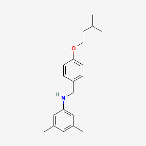 molecular formula C20H27NO B1437101 N-[4-(异戊氧基)苄基]-3,5-二甲基苯胺 CAS No. 1040686-94-9