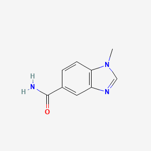 molecular formula C9H9N3O B14371022 1-Methylbenzimidazole-5-carboxamide CAS No. 90564-71-9