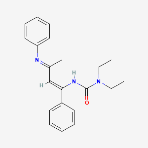 1,1-diethyl-3-[(Z)-1-phenyl-3-phenyliminobut-1-enyl]urea