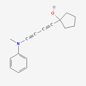 1-{4-[Methyl(phenyl)amino]buta-1,3-diyn-1-yl}cyclopentan-1-ol