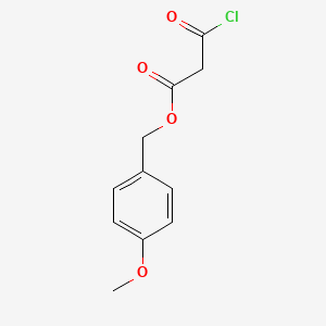 molecular formula C11H11ClO4 B14371062 (4-Methoxyphenyl)methyl 3-chloro-3-oxopropanoate CAS No. 91101-70-1