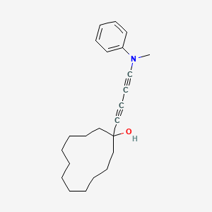 1-{4-[Methyl(phenyl)amino]buta-1,3-diyn-1-yl}cyclododecan-1-ol