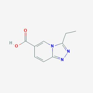 B1437118 3-Ethyl-[1,2,4]triazolo[4,3-a]pyridine-6-carboxylic acid CAS No. 1031937-63-9