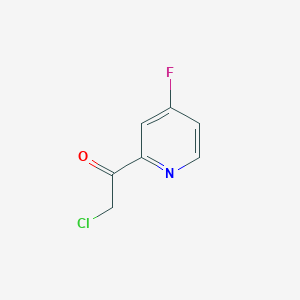 molecular formula C7H5ClFNO B1437126 2-Chloro-1-(4-fluoropyridin-2-yl)ethan-1-one CAS No. 2356566-99-7