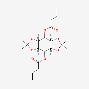 molecular formula C20H32O8 B1437129 （3AR,4S,4aS,7aS,8S,8aS）-2,2,6,6-四甲基六氢苯并[1,2-d:4,5-d’]双([1,3]二噁烷）-4,8-二基二丁酸酯 CAS No. 1620222-02-7