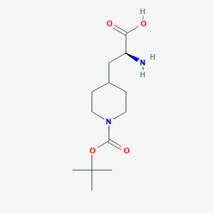 molecular formula C13H24N2O4 B1437133 (S)-1-Boc-4-(2-氨基-2-羧基-乙基)哌啶 CAS No. 1217755-45-7