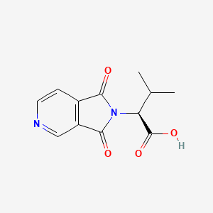 molecular formula C12H12N2O4 B1437134 (2S)-2-(1,3-dioxo-1,3-dihydro-2H-pyrrolo[3,4-c]pyridin-2-yl)-3-methylbutanoic acid CAS No. 1212421-96-9