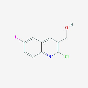 molecular formula C10H7ClINO B1437136 (2-氯-6-碘喹啉-3-基)甲醇 CAS No. 2322888-15-1