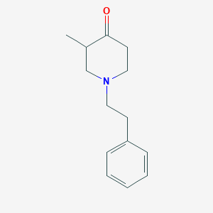 molecular formula C14H19NO B143714 3-甲基-1-(2-苯乙基)哌啶-4-酮 CAS No. 129164-39-2