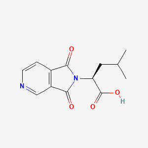 B1437144 (2S)-2-(1,3-dioxo-1,3-dihydro-2H-pyrrolo[3,4-c]pyridin-2-yl)-4-methylpentanoic acid CAS No. 1212195-99-7