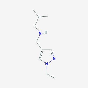 molecular formula C10H19N3 B1437146 N-[(1-乙基-1H-吡唑-4-基)甲基]-N-异丁胺 CAS No. 1174306-05-8