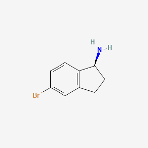 B1437152 (S)-5-bromo-2,3-dihydro-1H-inden-1-amine CAS No. 903557-29-9