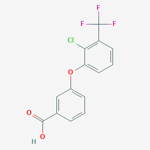 3-[2-Chloro-3-(trifluoromethyl)phenoxy]benzoic acid