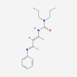 3-[(E)-4-phenyliminopent-2-en-2-yl]-1,1-dipropylurea