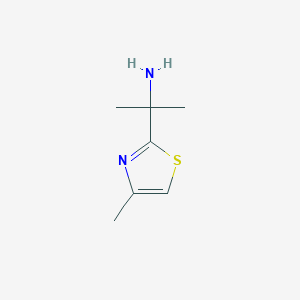 B1437155 2-(4-Methyl-1,3-thiazol-2-yl)propan-2-amine CAS No. 859466-62-9
