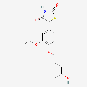 5-{3-Ethoxy-4-[(4-hydroxypentyl)oxy]phenyl}-1,3-thiazolidine-2,4-dione