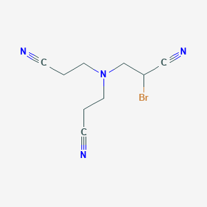 3,3'-[(2-Bromo-2-cyanoethyl)azanediyl]dipropanenitrile