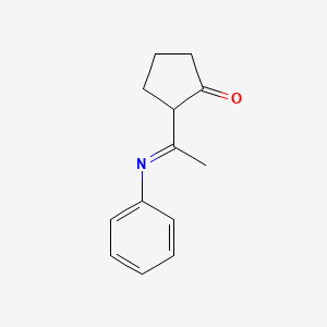 2-[(1E)-N-Phenylethanimidoyl]cyclopentan-1-one