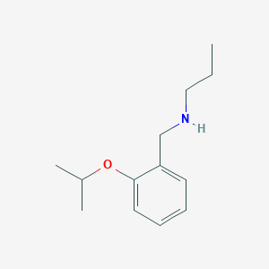 molecular formula C13H21NO B1437168 N-(2-异丙氧基苄基)-1-丙胺 CAS No. 1040685-17-3