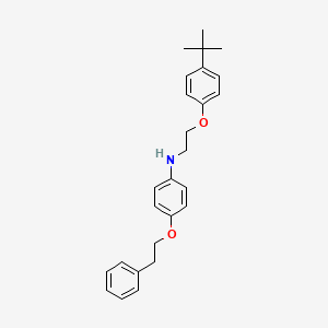 molecular formula C26H31NO2 B1437169 N-{2-[4-(Tert-butyl)phenoxy]ethyl}-4-(phenethyloxy)aniline CAS No. 1040694-23-2