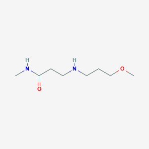 molecular formula C8H18N2O2 B1437170 3-[(3-Methoxypropyl)amino]-N-methylpropanamide CAS No. 1040693-03-5