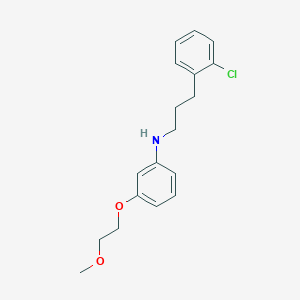 molecular formula C18H22ClNO2 B1437173 N-[3-(2-Chlorophenyl)propyl]-3-(2-methoxyethoxy)-aniline CAS No. 1040686-85-8