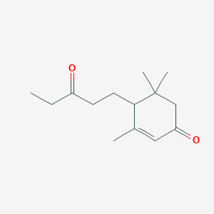 3,5,5-Trimethyl-4-(3-oxopentyl)cyclohex-2-en-1-one