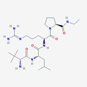 3-Methyl-D-valyl-L-leucyl-N~5~-(diaminomethylidene)-L-ornithyl-N-ethyl-L-prolinamide