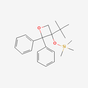 [(3-tert-Butyl-2,2-diphenyloxetan-3-yl)oxy](trimethyl)silane