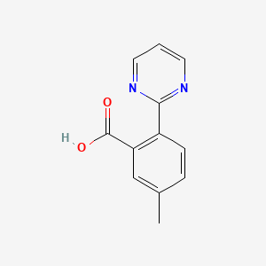B1437185 5-Methyl-2-(pyrimidin-2-yl)benzoic acid CAS No. 1088994-22-2