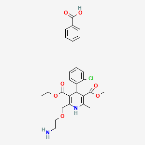 molecular formula C27H31ClN2O7 B1437191 苯磺酸氨氯地平 CAS No. 1239916-29-0