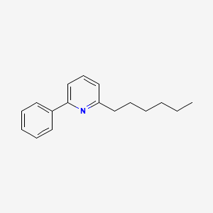 molecular formula C17H21N B1437193 2-己基-6-苯基吡啶 CAS No. 499158-97-3