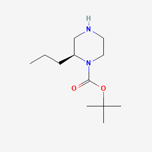 molecular formula C12H24N2O2 B1437199 (S)-1-Boc-2-丙基-哌嗪 CAS No. 888972-67-6