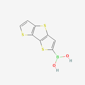 molecular formula C8H5BO2S3 B1437200 二噻吩并[3,2-b:2',3'-d]噻吩-2-硼酸 CAS No. 183960-95-4