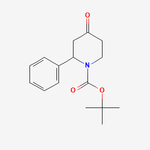 molecular formula C16H21NO3 B1437203 1-Boc-2-phenyl-4-piperidinone CAS No. 849928-30-9