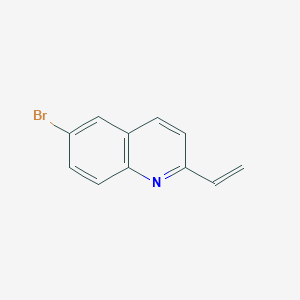 molecular formula C11H8BrN B1437205 喹啉，6-溴-2-乙烯基- CAS No. 1201898-11-4
