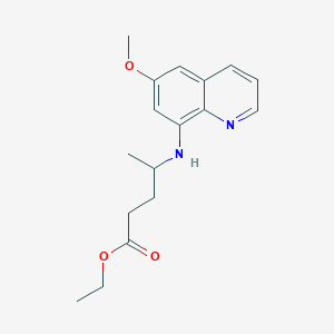 Ethyl 4-[(6-methoxyquinolin-8-yl)amino]pentanoate