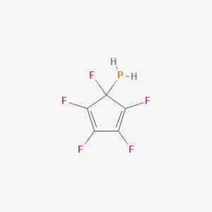 (1,2,3,4,5-Pentafluorocyclopenta-2,4-dien-1-yl)phosphane