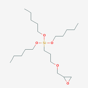 {3-[(Oxiran-2-yl)methoxy]propyl}[tris(pentyloxy)]silane