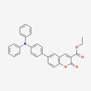 molecular formula C30H23NO4 B1437216 Ethyl 6-[4-(Diphenylamino)phenyl]coumarin-3-carboxylate CAS No. 1056693-13-0