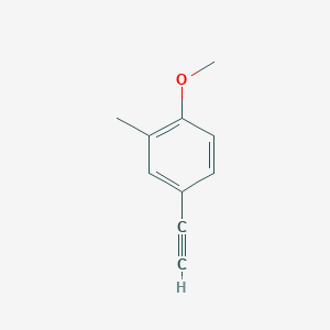 molecular formula C10H10O B1437221 4-乙炔基-1-甲氧基-2-甲基苯 CAS No. 90843-06-4