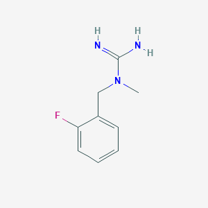 molecular formula C9H12FN3 B1437223 N-(2-fluorobenzyl)-N-methylguanidine CAS No. 915919-83-4