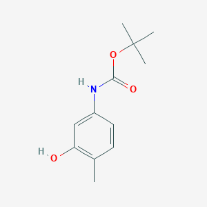 molecular formula C12H17NO3 B1437231 叔丁基(3-羟基-4-甲苯基)氨基甲酸酯 CAS No. 345893-26-7