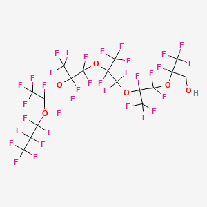 molecular formula C18H3F35O6 B1437236 1H,1H-全氟(2,5,8,11,14-五甲基-3,6,9,12,15-氧代十八烷-1-醇) CAS No. 27617-34-1