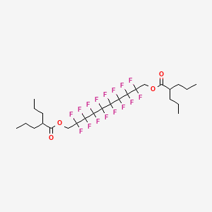 molecular formula C26H34F16O4 B1437237 1H,1H,10H,10H-全氟癸烷-1,10-二基双(2-丙基戊酸酯) CAS No. 544446-07-3
