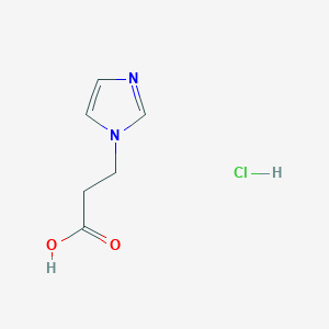 molecular formula C6H9ClN2O2 B1437239 3-(1H-咪唑-1-基)丙酸盐酸盐 CAS No. 96144-21-7
