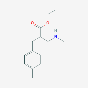 B1437241 Ethyl 2-methylaminomethyl-3-p-tolyl-propionate CAS No. 886366-02-5